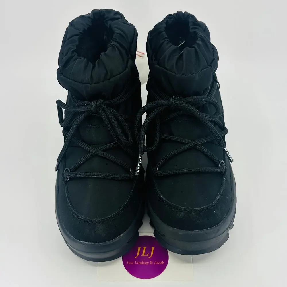 Pajar Women's Taya Low Black Lace Up Waterproof Winter Boots Size 6 US/ 37 EU